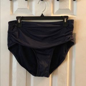 Navy Blue High waisted swim bottoms